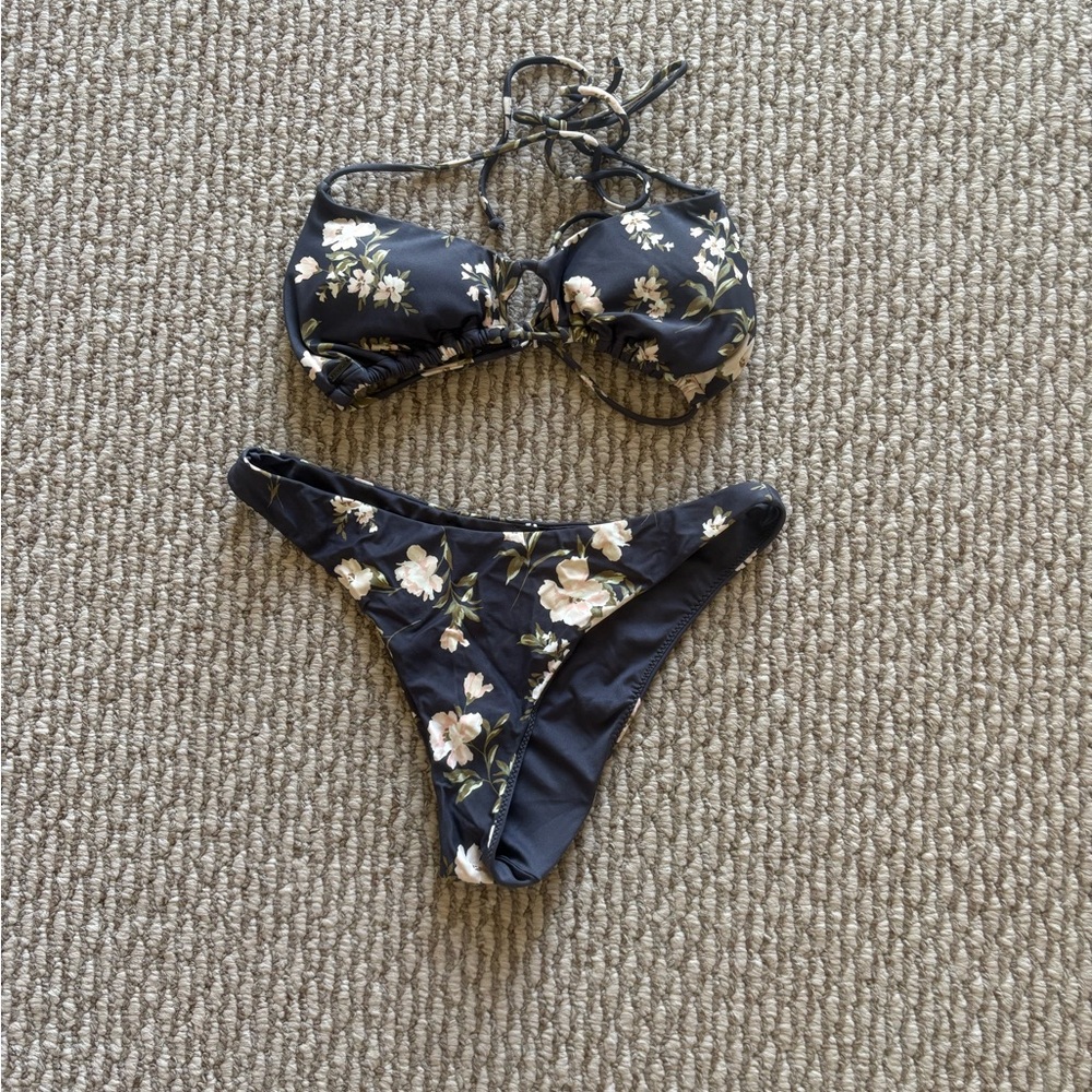 O'Neill Black Floral Bikini Set